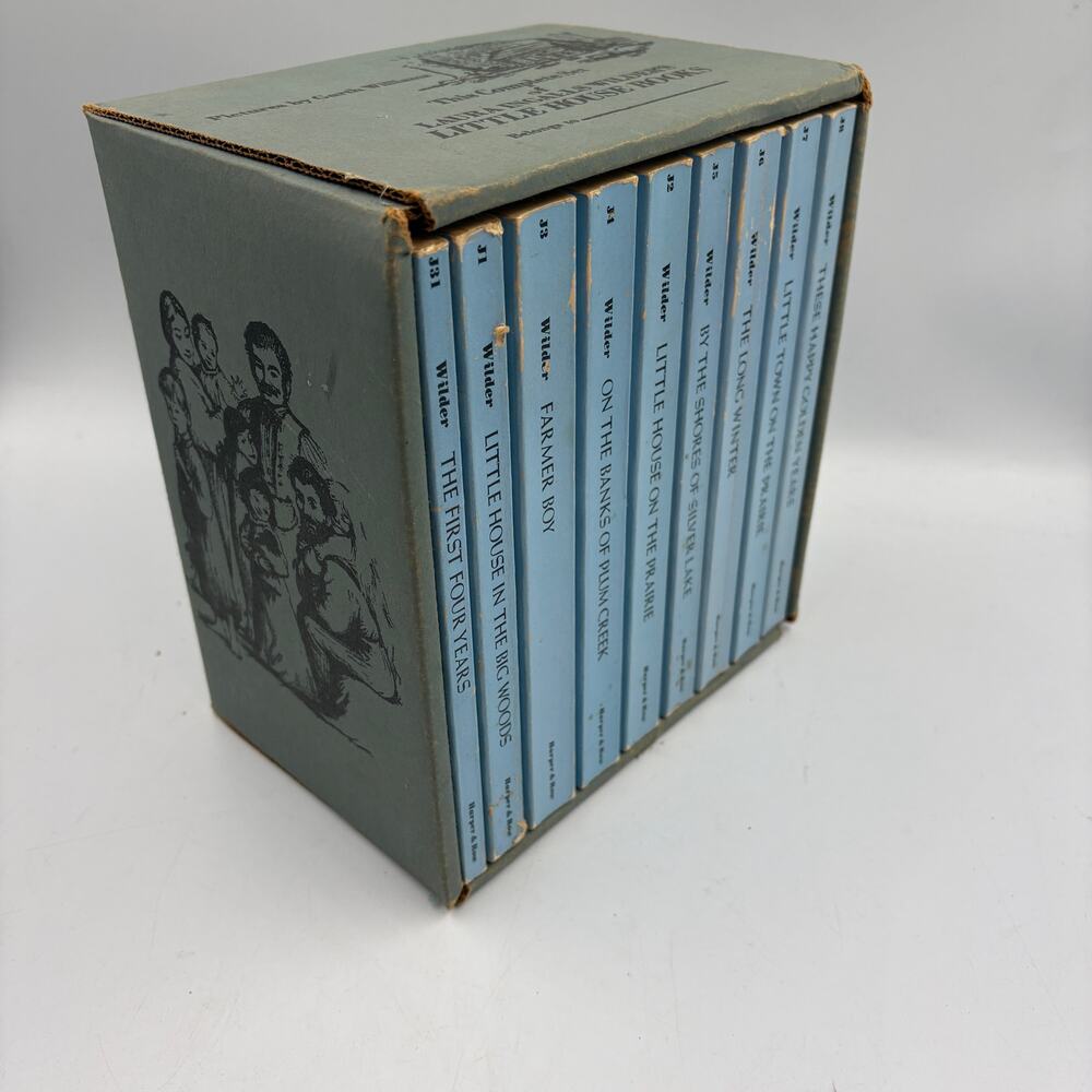 Vintage 1971 Complete Boxed Set Laura Ingalls Wilder's Little House Books